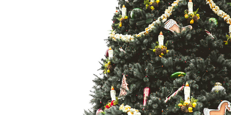 Christmas Tree signifying separating at Christmas