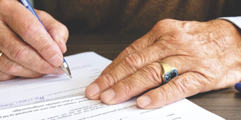 Signing documents