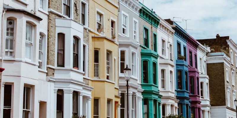 Multi-Coloured Terraced Houses