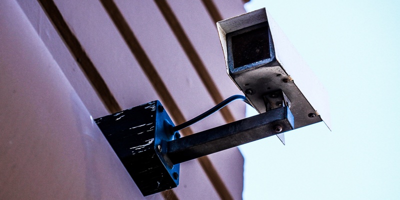 CCTV Security Camera on Wall