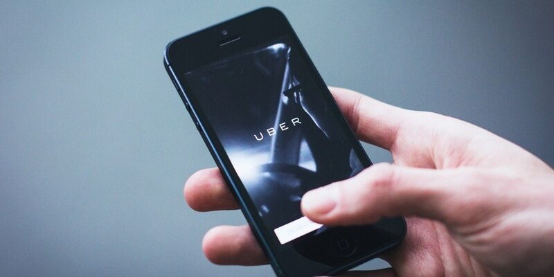 Uber app on mobile phone signifying Supreme Court decision