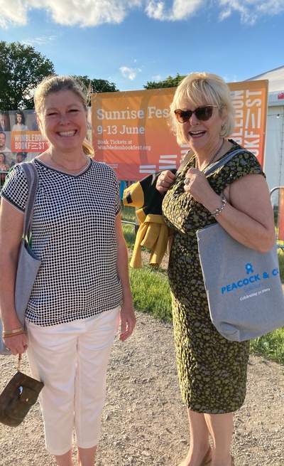 Fiona Fleming and Deirdre McManus at Wimbledon Bookfest