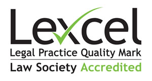 Lexcel accreditation typographic logo